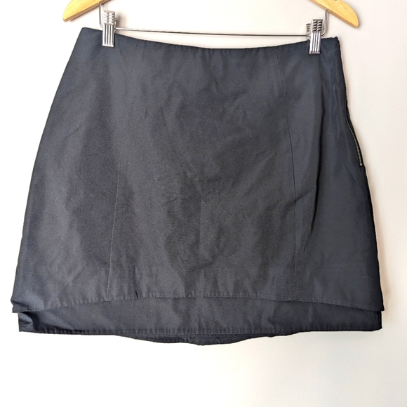 CUE mini skirt black women's size 12 office carrier academia made in Australia - Picture 2 of 10